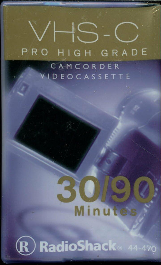 VHS-C Pro High Grade Camcorder Videocassette 30/90 Minutes