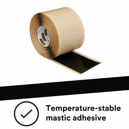 3M Scotch Rubber Mastic Tape 2228, 2 in x 10 ft, Black, Conformable, Self�Fusing, Electrical Insulating, Moisture Sealing, Indoor and Outdoor Applications, 65 mil thick, 1 Roll