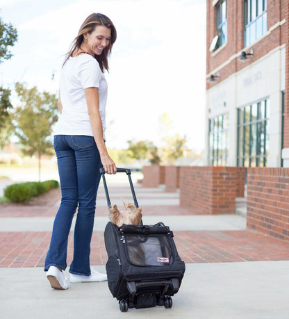 Snoozer Roll Around 4-in-1 Pet Carrier, Black, Large