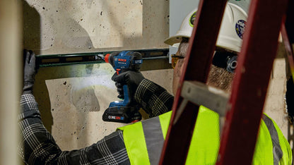 BOSCH GDX18V-1860CN 18V Connected-Ready Two-In-One 1/4 In. and 1/2 In. Bit/Socket Impact Driver/Wrench (Bare Tool), Black Blue