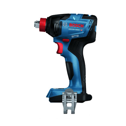BOSCH GDX18V-1860CN 18V Connected-Ready Two-In-One 1/4 In. and 1/2 In. Bit/Socket Impact Driver/Wrench (Bare Tool), Black Blue