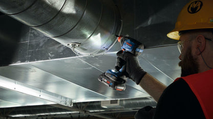 BOSCH GDX18V-1860CN 18V Connected-Ready Two-In-One 1/4 In. and 1/2 In. Bit/Socket Impact Driver/Wrench (Bare Tool), Black Blue