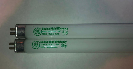 GE 46671 - F14T5/835 F14W/T5/835/ECO - 14 Watt Fluorescent Tube - T5 Fluorescent - 3500K Twin Pack