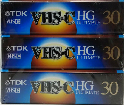 TDK 30 Minute Vhs-c Hg Ulitimate 214777 Ep Sp