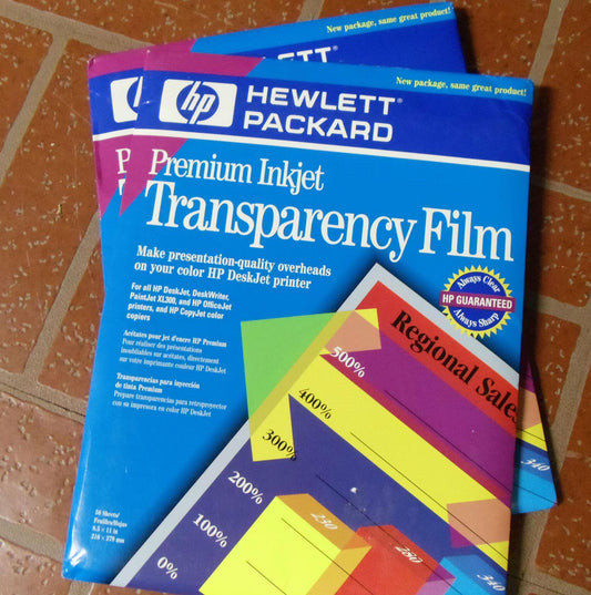 HP Premium InkJet Transparency Film 50 Sheets (C3834A)
