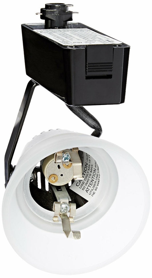 Halo LZR403MB Lazer Low Voltage Glass Bell Lamp Holder with Electronic Transformer, Matte Black, MR16