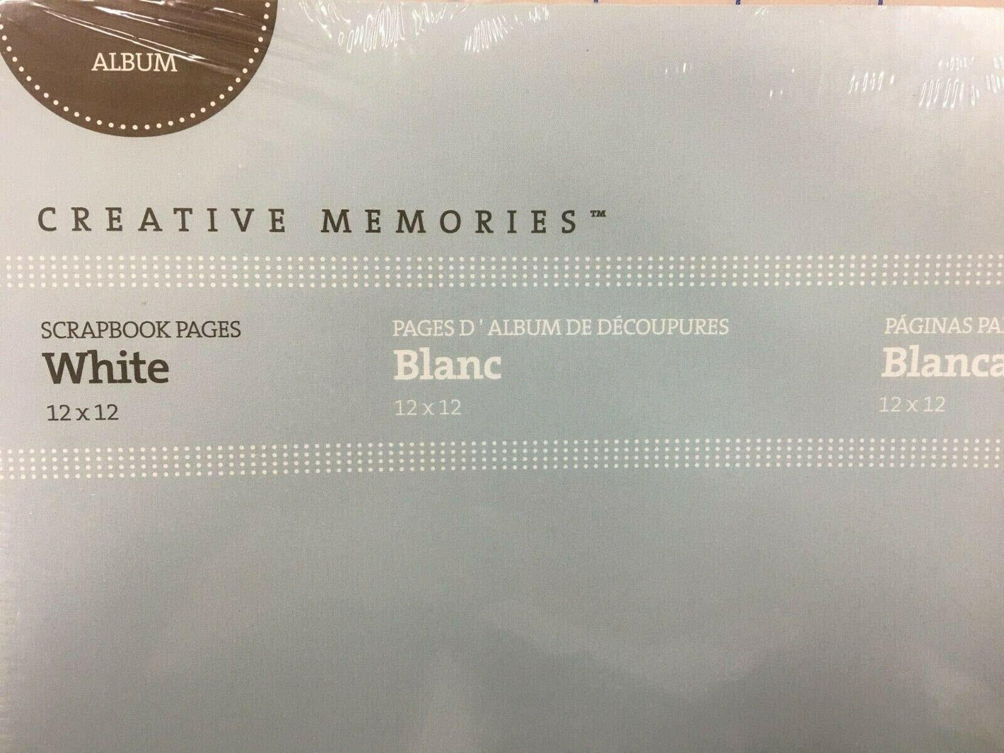Creative Memories Scrapbook Pages White 12x12 Pack of 15 2008