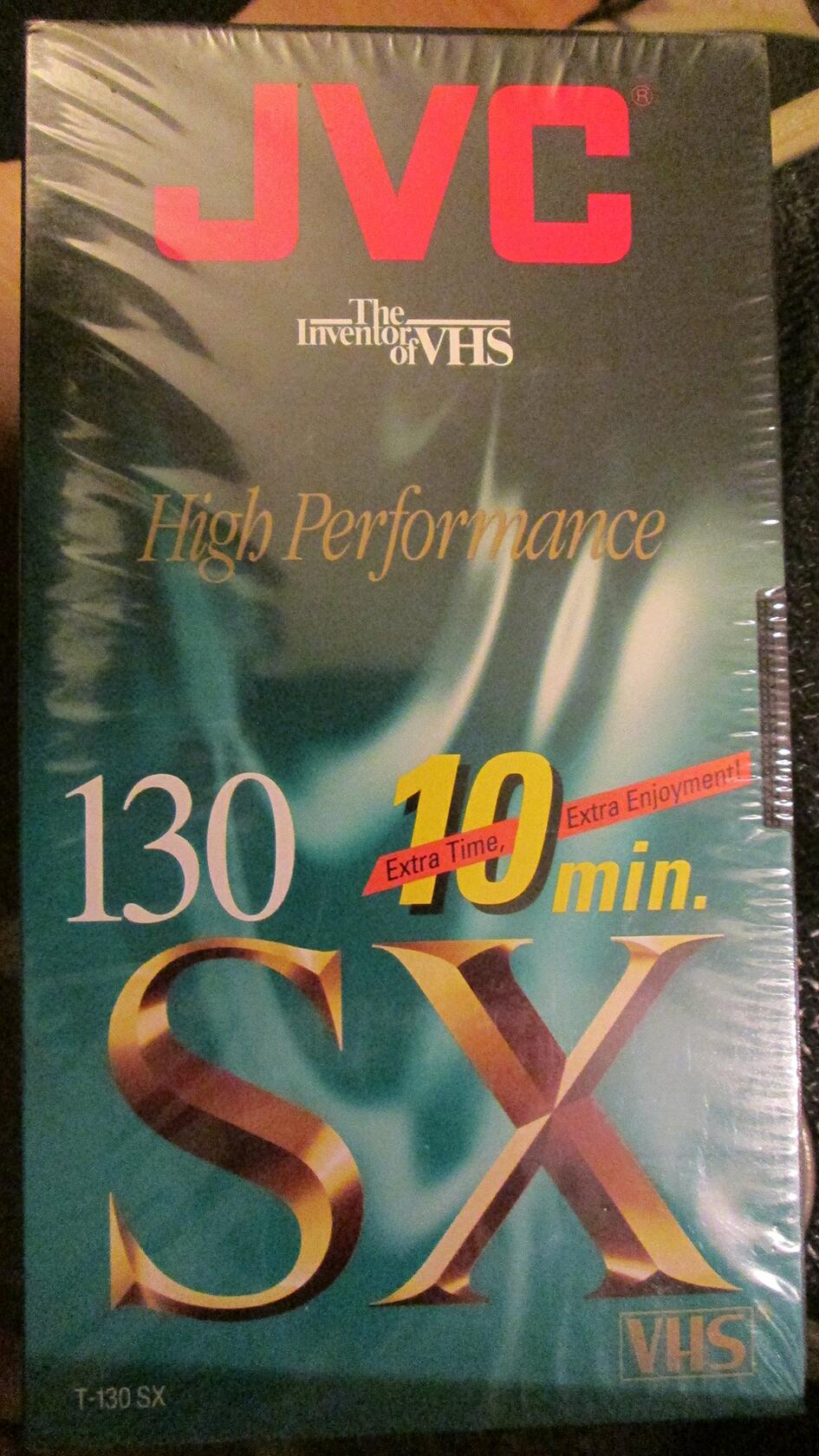 JVC T130SXB/HT VHS Video Tape (6.5 hrs.)