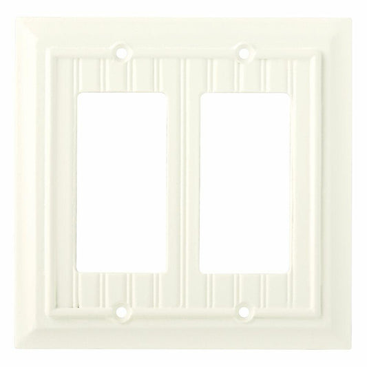 Brainerd 126469 Beadboard Double Decorator Wall Plate / Switch Plate / Cover