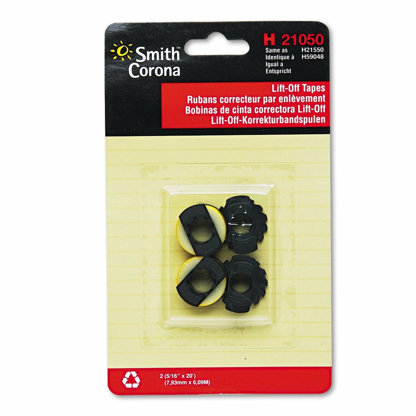 Smith Corona H21050 Lift-Off Correcting Tape Spools, Pack of 2