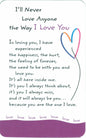 I'Ll Never Love Anyone The Way I Love You - Wallet Card