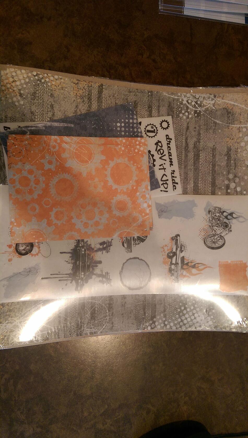 Creative Memories Power Palette 12x12 Discover Motor Grunge Additions