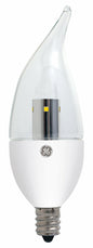 GE Lighting 89949 Energy-Smart LED 4-watt, 300-Lumen Bent Tip Bulb with Candelabra Base, Clear, 1-Pack