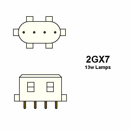5 Qty. Halco 13W Single 4100K 2GX7 ProLume ECO PL13S/E/41/ECO 13w 14v CFL Cool White EOL Lamp Bulb