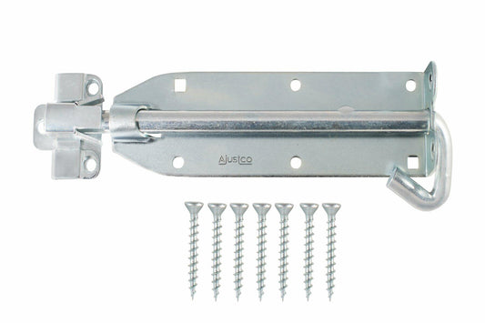 AjustLock 8 Inch Zinc Heavy Duty Double Eye Pad Bolt Lock