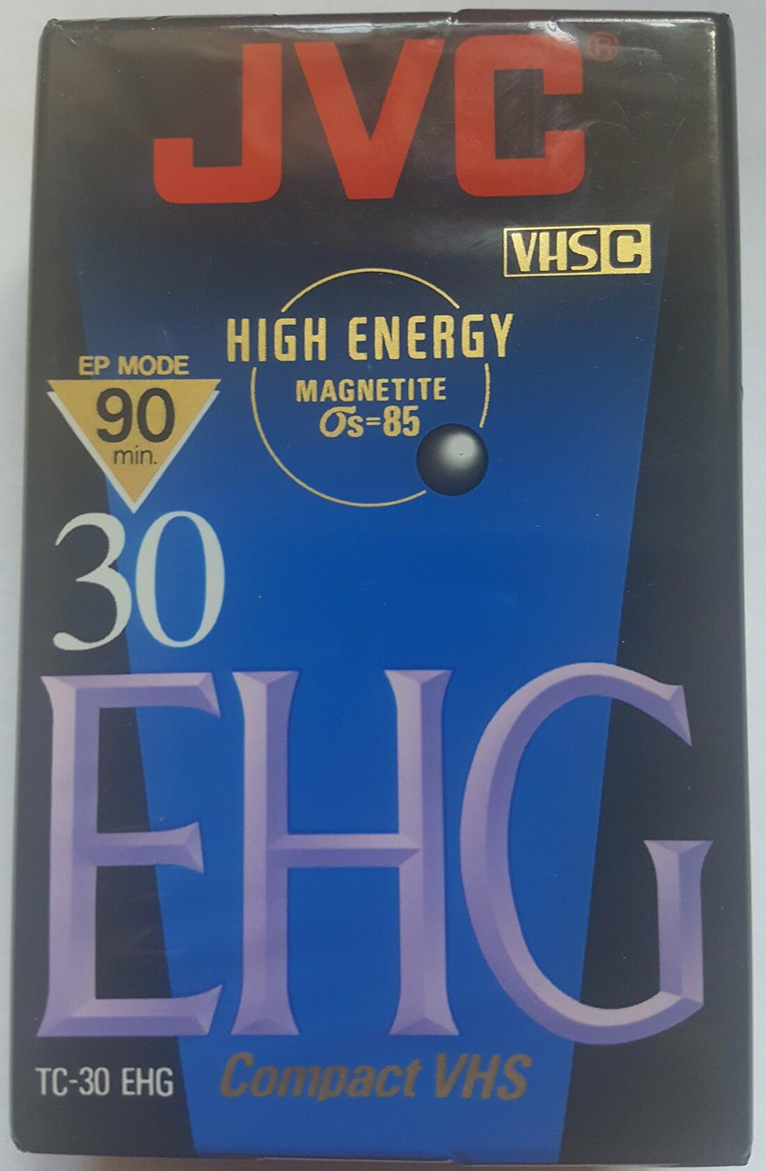 JVC TC30EHGB 30 Minute Blank VHS-C Tape