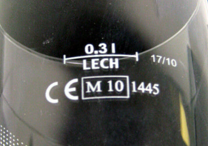 Lech 10 Oz (.3 L) Lech'10 Case of 6 Beer Glasses