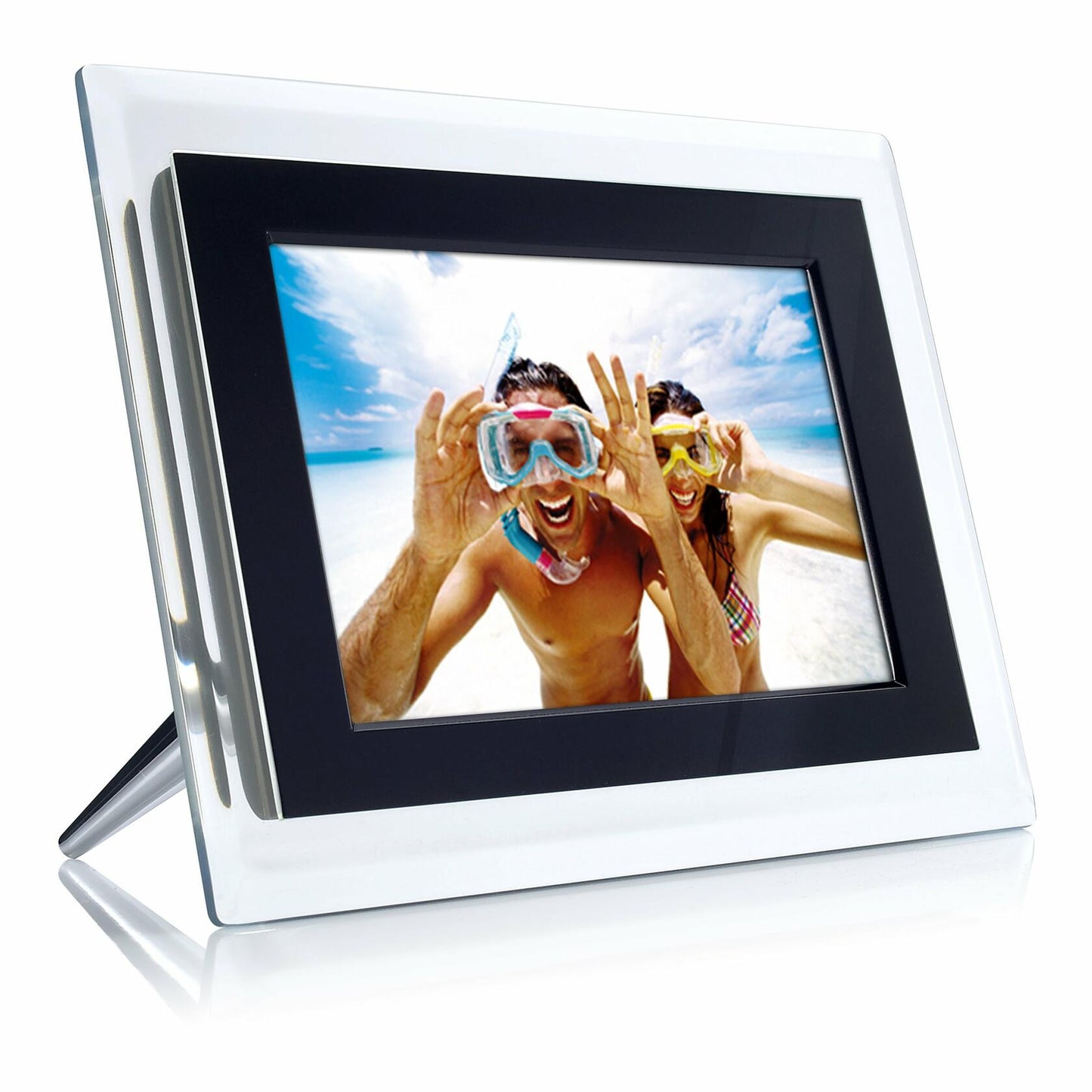 Philips 6.5-Inch Digital Photo Frame (Clear & Black)