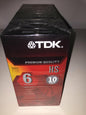 TDK T-120HS Premium Quality VHS Cassettes 10 pack [VHS Tape]