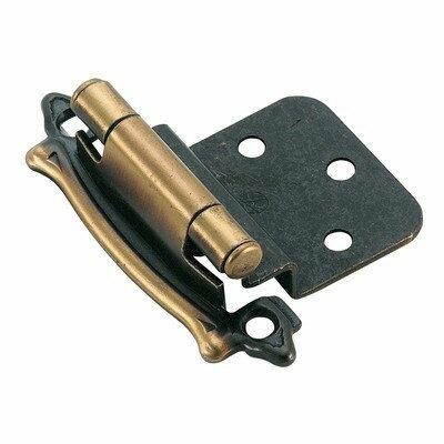 Face Mount Hinge (Set of 2) [Set of 2] Finish: Antique Brass