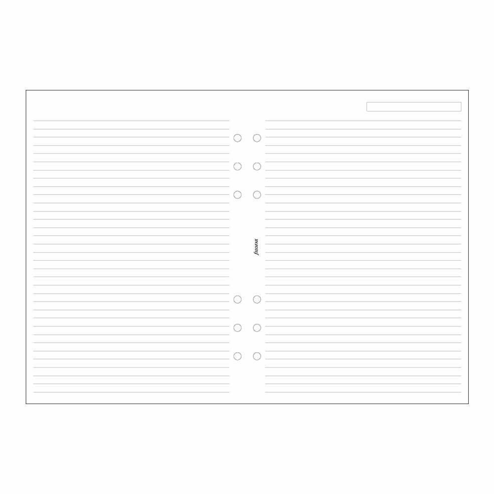 2 x Filofax A5 Ruled White Paper (B343008)