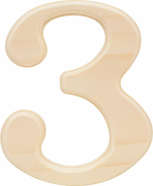 Hillman 847324 Pine House Number 3, 6.5-Inch Wood