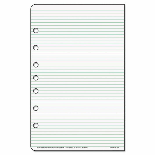 Lined Notes for Looseleaf Planners, 5-1/2 x 8-1/2, 48 Sheets/Pack