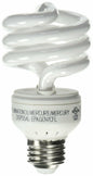 GE Lighting 20W Compact Fluorescent T3 Spiral Bulb