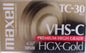 Maxell VHS-C Video Tape Cassette, 30 Minutes