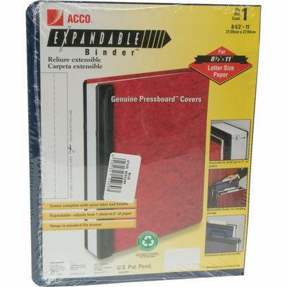 ACCO 3-Hole Laser Printer Hanging Expandable Binder, 8.5 x 11 Inches, Blue (55260 )