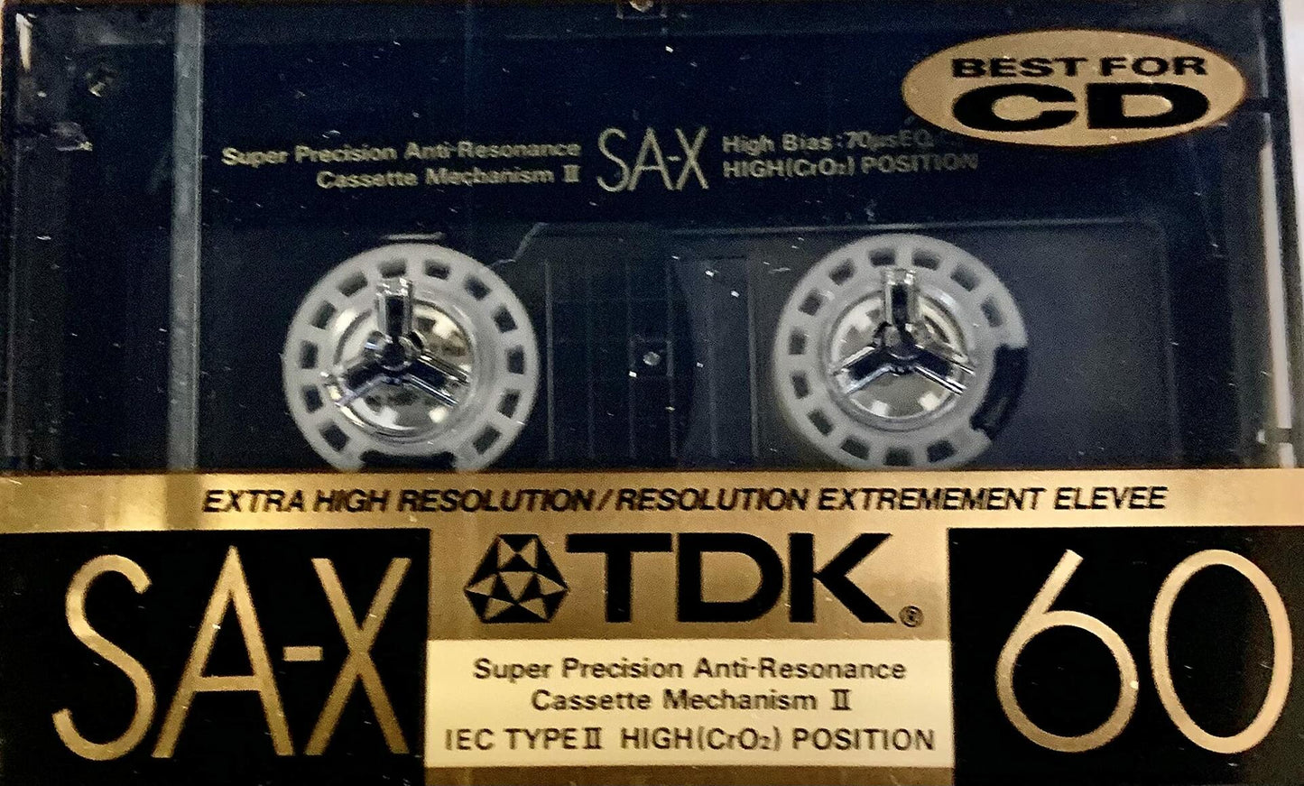 TDK SA-X60 MASTER GRADE 60 MINUTE HIGH BIAS AUDIOCASSETTES SINGLE