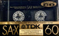 TDK SA-X60 MASTER GRADE 60 MINUTE HIGH BIAS AUDIOCASSETTES SINGLE