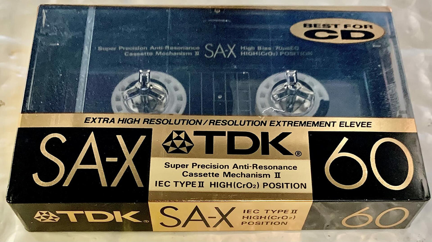 TDK SA-X60 MASTER GRADE 60 MINUTE HIGH BIAS AUDIOCASSETTES SINGLE