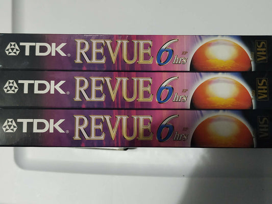 TDK 120 min VHS Video Cassette (3-Pack)