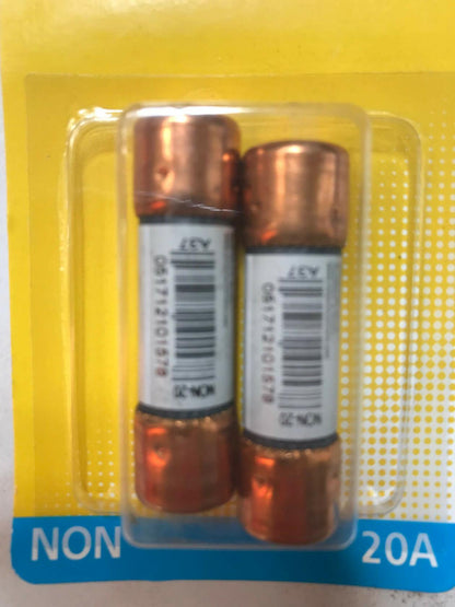 Bussman BP/NON-20 20 Amp 250 Volt Fast Acting Cartridge Fuses 2 Count