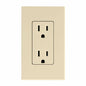 Lutron NTR-15-BE Nova T Receptacle Beige