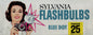 Sylvania Press 25 Clear Flashbulbs (1) pack of 12 bulbs