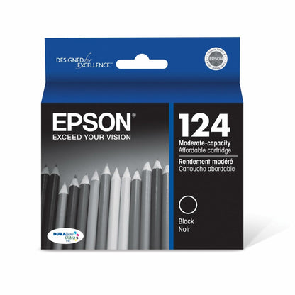 Epson T124120-S DURABrite Ultra Black Moderate Capacity Cartridge Ink