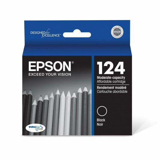 Epson T124120-S DURABrite Ultra Black Moderate Capacity Cartridge Ink