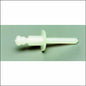 6X12F-PLASTIC, Plastic Blind Rivet 1/4" [.236] (.197-.354 GR) Dome HD, Plastic/Plastic, Plain Finish (50 PK)