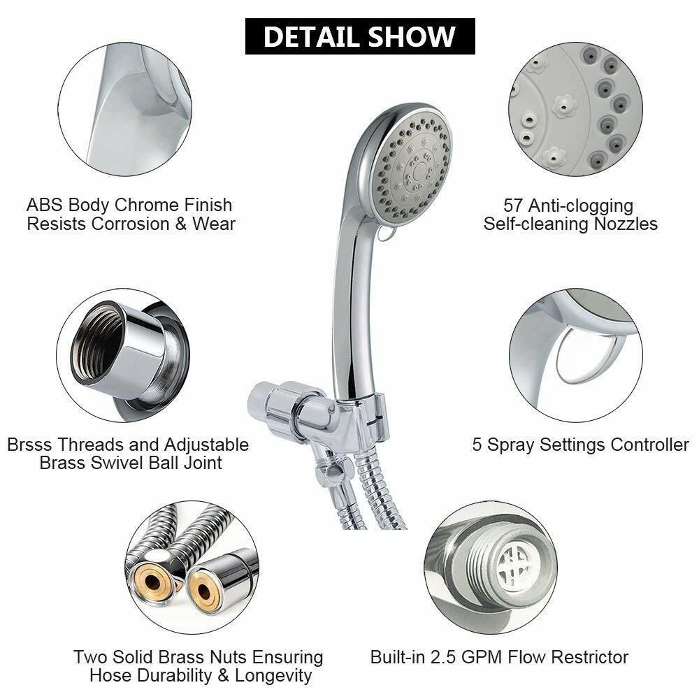 Oxygenics 61121/61120 SkinCare Showerhead, Chrome and Gold