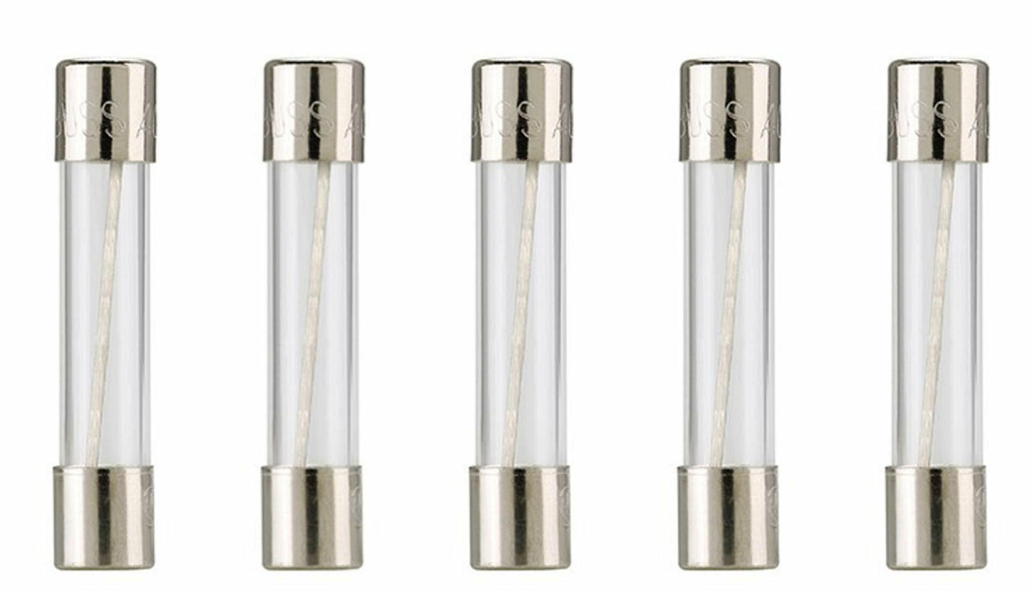 Bussmann AGC-3/4 AGC Series Fuse, Fast Acting, 3/4 Amp, 250V, Glass Tube, 1/4" x 1-1/4" (Pack of 5)