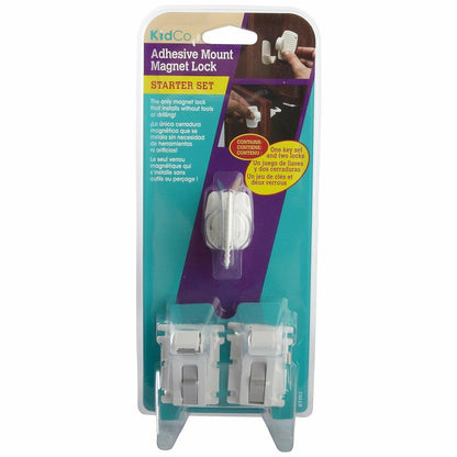 KidCo S3362 Magnet Starter Set - Baby Safety Door and Cabinet Locks (White)