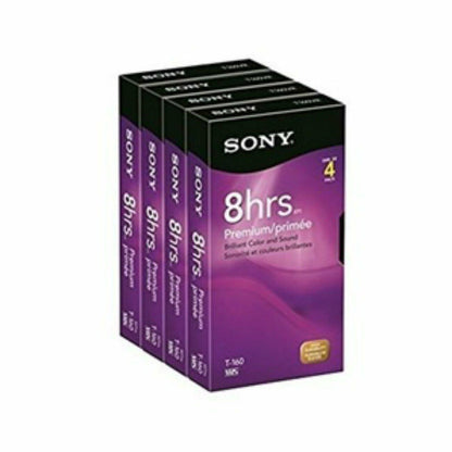 Sony 4T160VF 160-Minute VHS 4-Brick