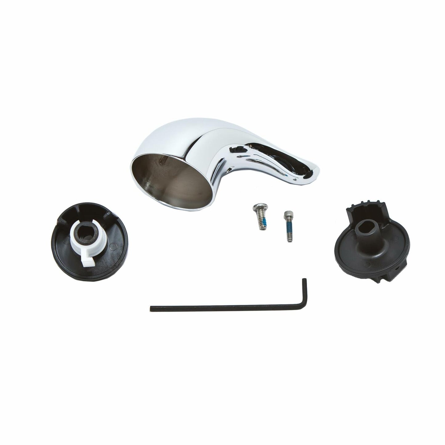 Moen Chrome Metal Replacement Lever Shower Handle Kit for Single Handle Tub and Shower Faucets, 100657