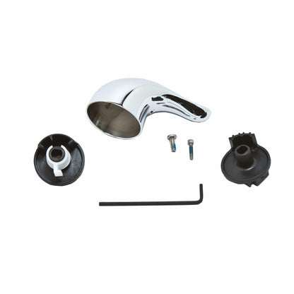 Moen Chrome Metal Replacement Lever Shower Handle Kit for Single Handle Tub and Shower Faucets, 100657