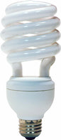 GE 77123 13/19/26-Watt 600/1150/1750-Lumen General Purpose T3 Spiral CFL Bulb, Soft White