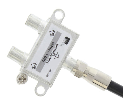 IDEAL Industries, Inc. 92-640 RG-6 Quad F Compression Connector, Z6F Connectors for Indoor Cable and Satellite TV Installations, 25 Connectors