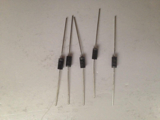 FAIRCHILD SEMICONDUCTOR 1N4001 DIODE, Standard, 1A, 50V, DO-41 (Two Pack of 5 Pieces)