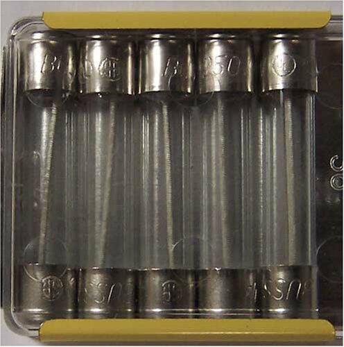 Bussmann MDL-1-1/4 1-1/4 Amp Time Delay Glass Tube Fuse, 250Vac, UL Listed 5-in Tin, 5 Pack